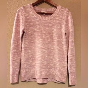 Old Navy Pink Crew Neck Sweater with Long Sleeves